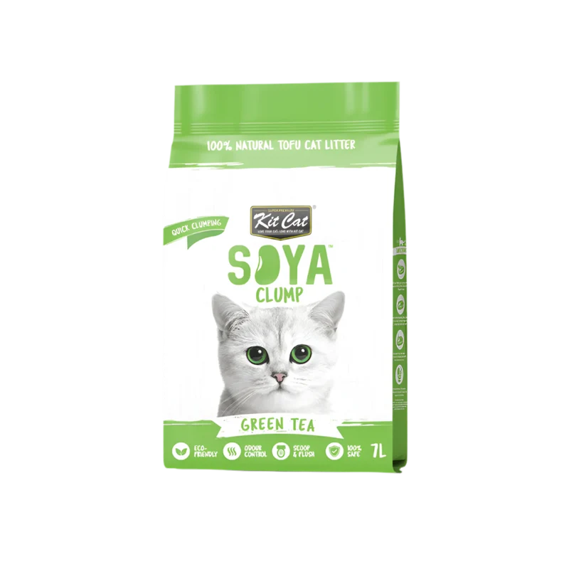 Kit Cat | SoyaClump Arena de Soja BIO - Green Tea 7L