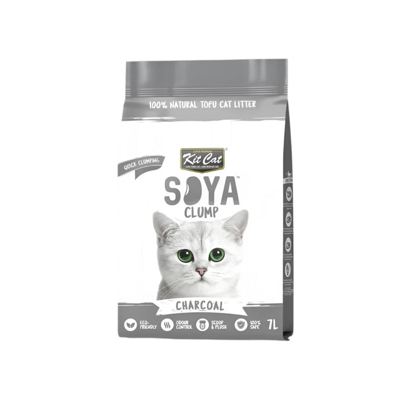Kit Cat | SoyaClump Arena de Soja BIO - Charcoal 7L