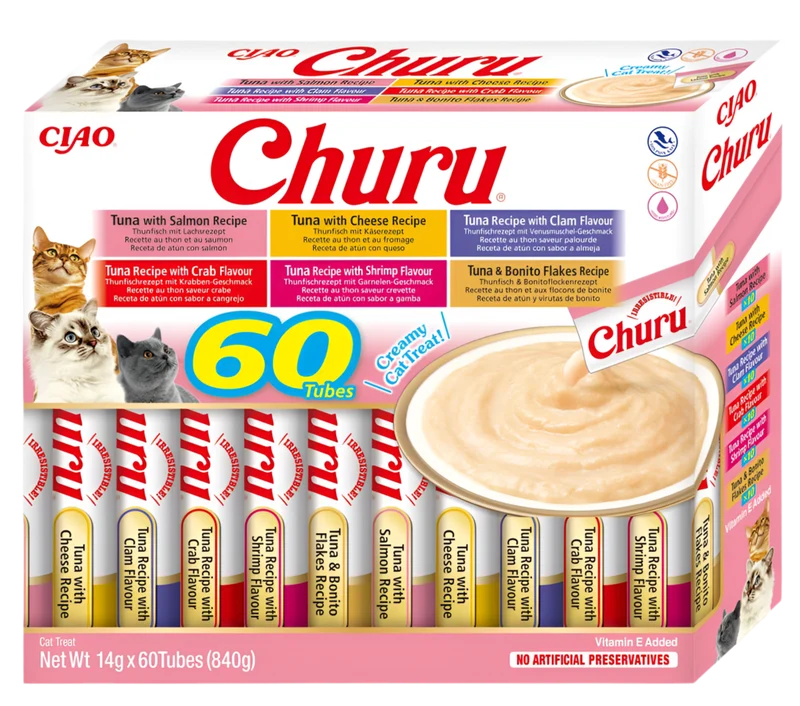 Inaba | Pack 60 churus de Variedades de Atún (60x14g)