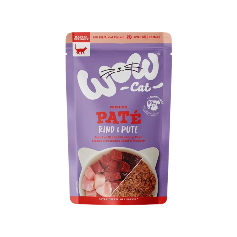 Wow | Cat Adult Ternera y Pavo Pate (125g)