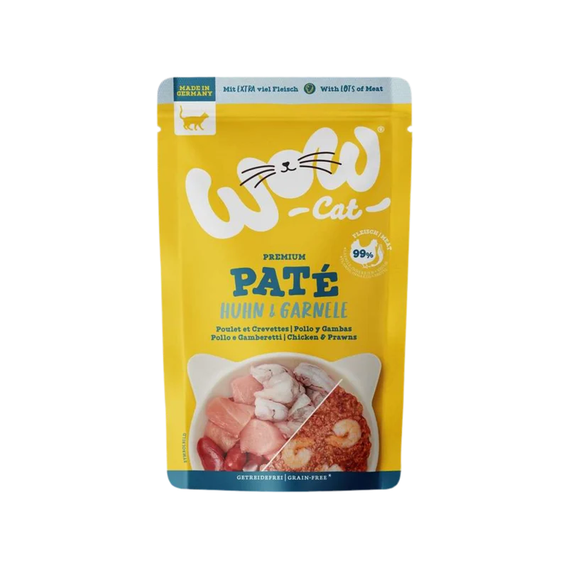 Wow | Cat Adult Pollo y Gambas Pate (125g)