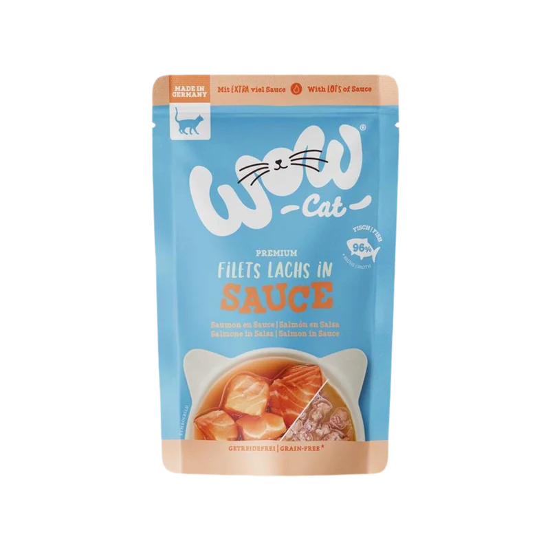 Wow | Cat Filetes de Salmón en salsa (85g)