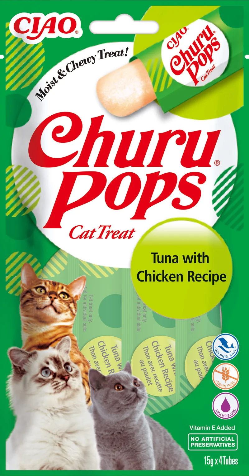 Inaba | Churu Pop - Atún y Pollo (4x15g)
