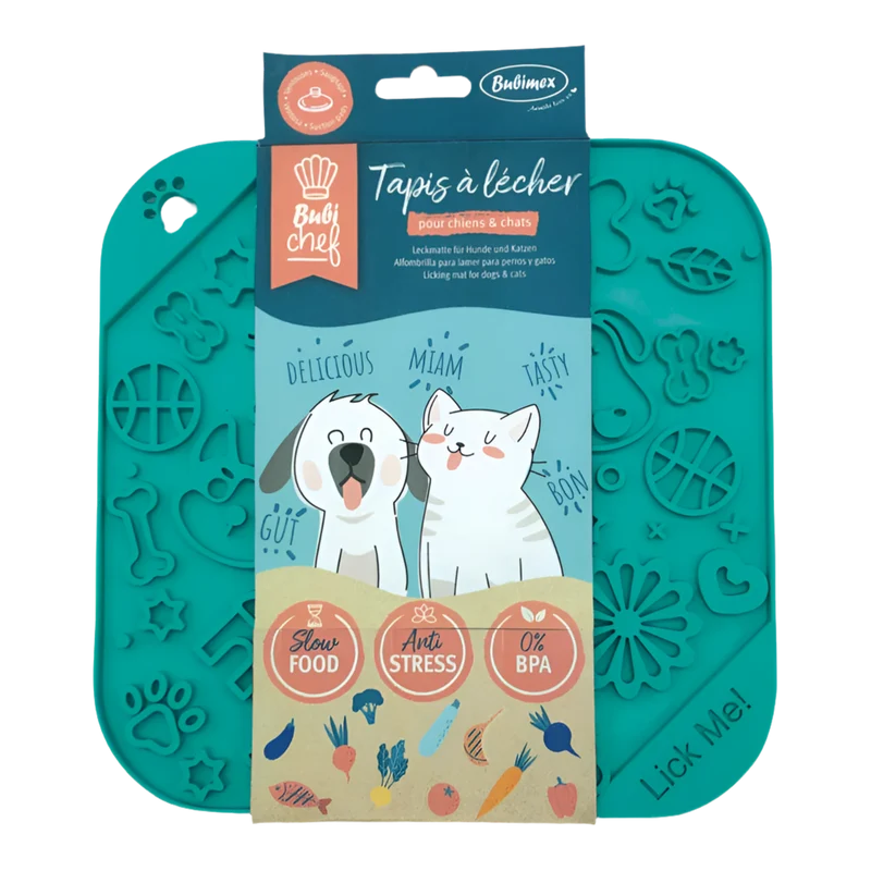 Bubi Chef | Tapete para lamer con dibujos para perros y gatos