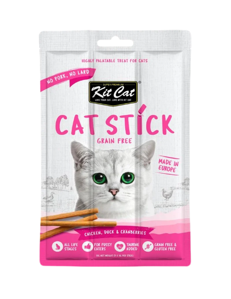 Kit Cat | Cat Stick 15g - Pollo con Pato y Arándanos