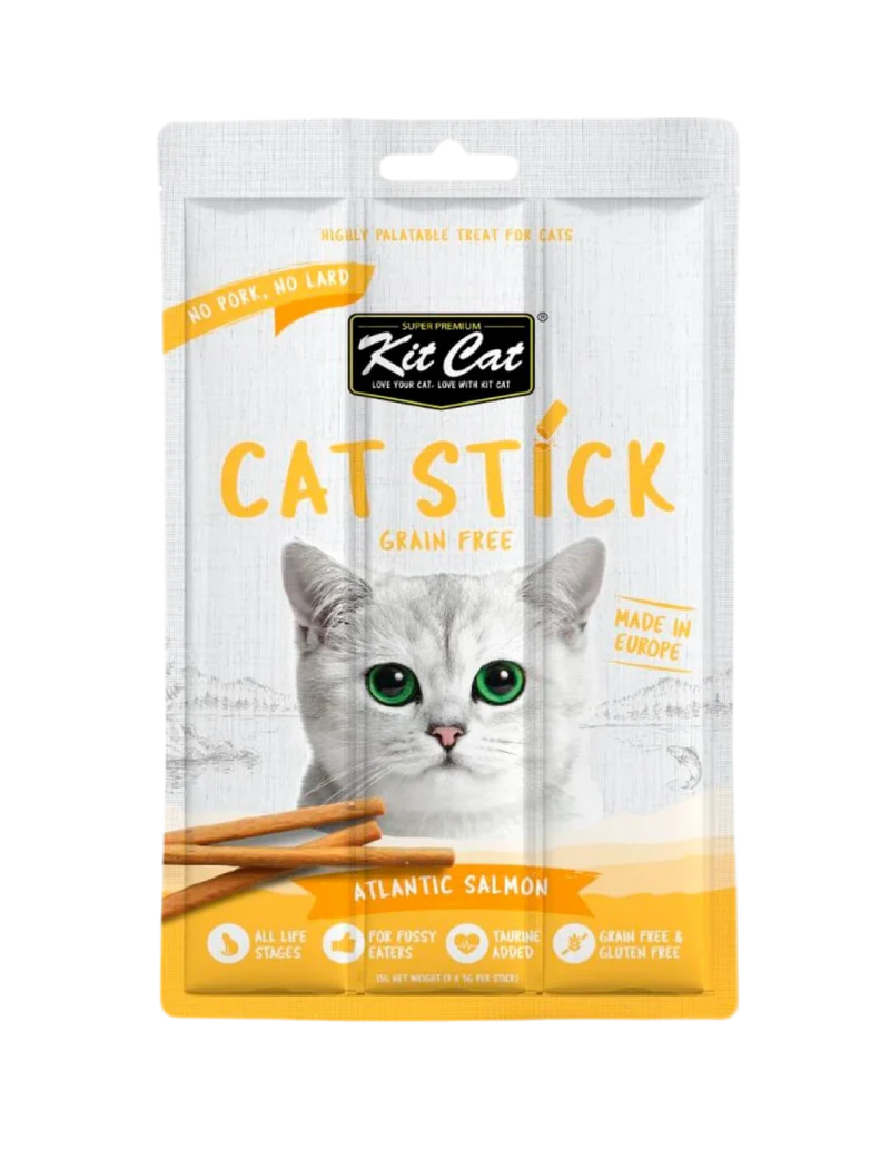 Kit Cat | Cat Stick 15g - Salmón del Atlántico con Bacalao