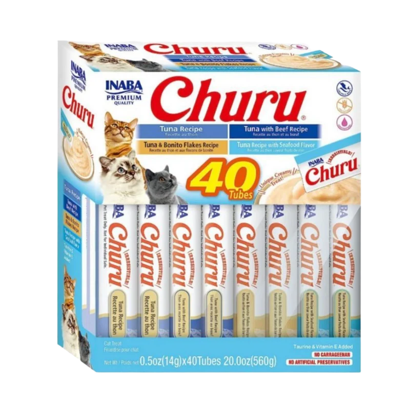 Inaba | Churu Pack 40 tubos Atún (40x14g)