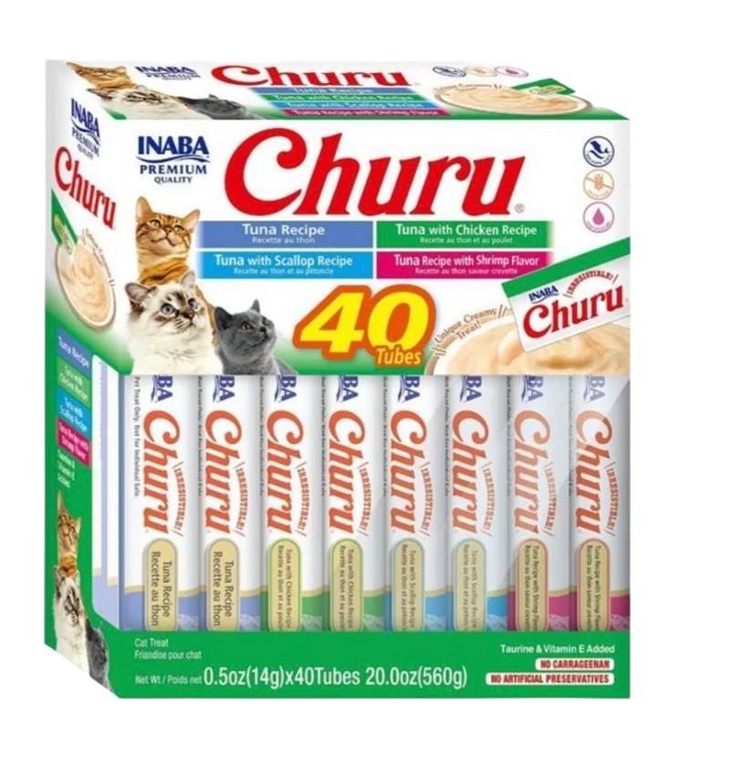 Inaba | Pack 40 tubos Atún con Marisco (40x14g)
