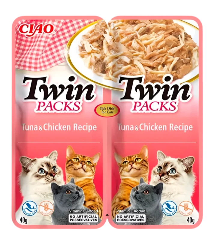 Inaba | Twin Pack - Atún y Pollo (2x40g)