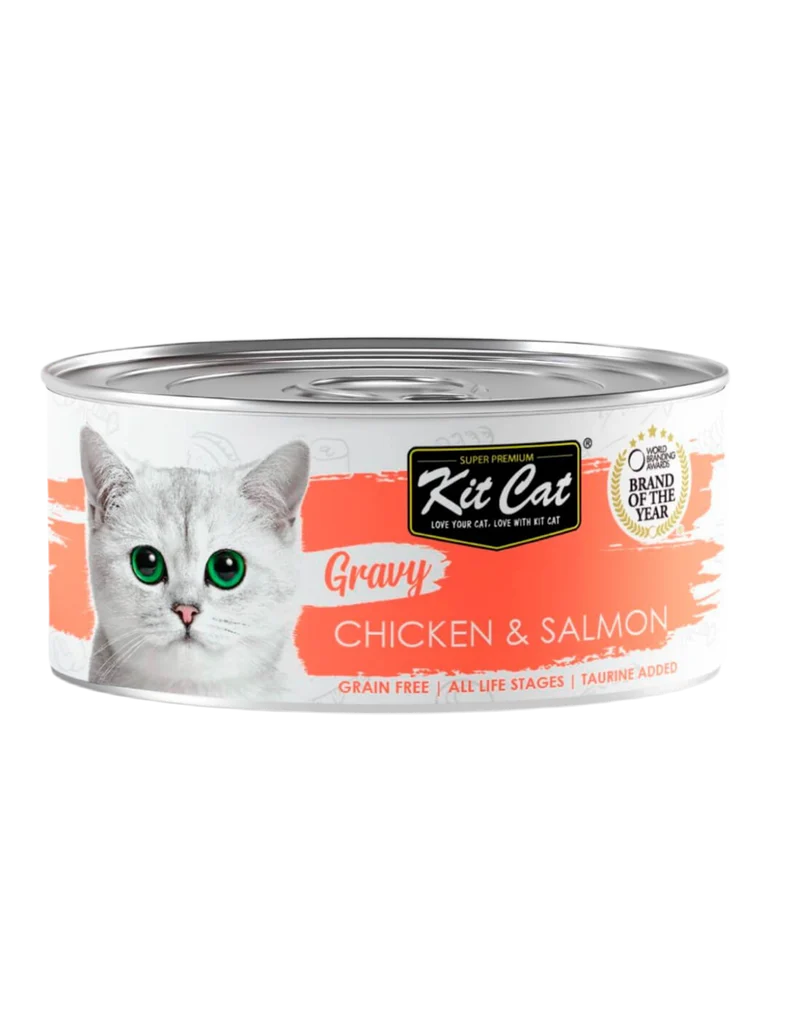Kit Cat | Pollo con salmón en salsa (70g)