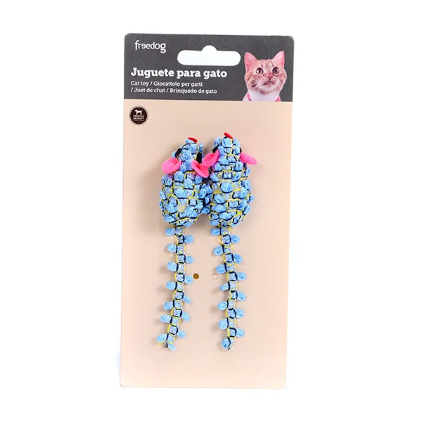 Brinquedo para Gato com conjunto de dois ratos Freedog