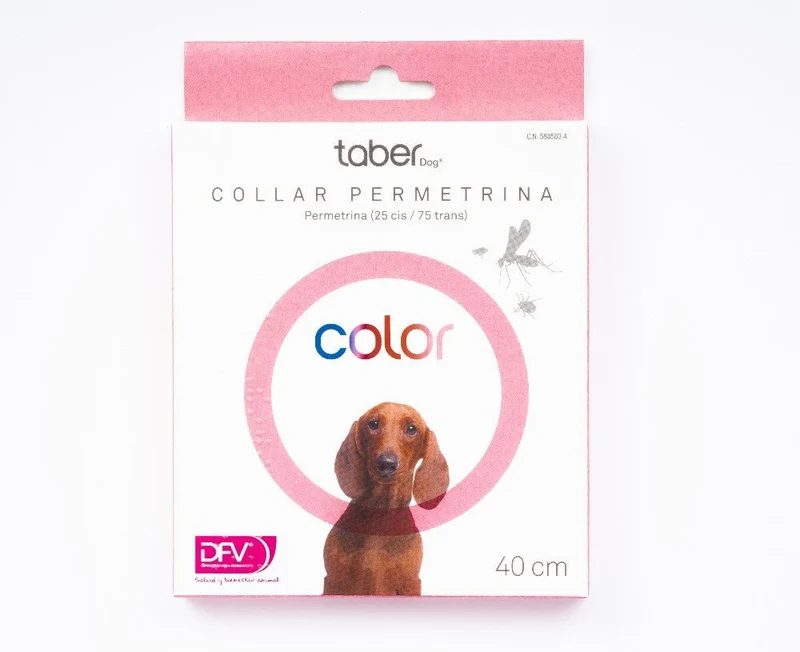 Taberdog Collar Con Permetrina 40 Cm Rosa