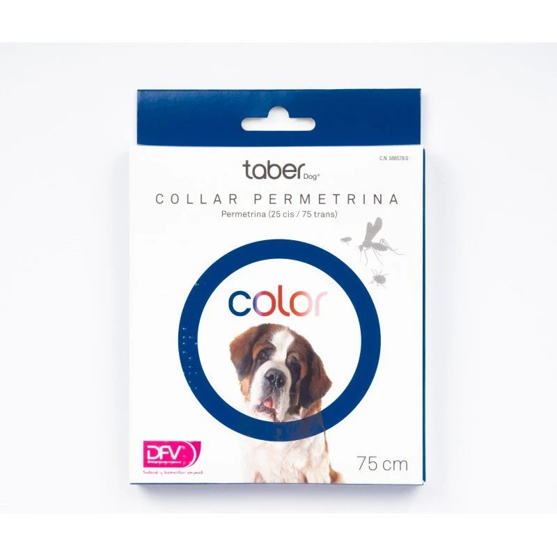 Taberdog Collar Con Permetrina 75 Cm Azul