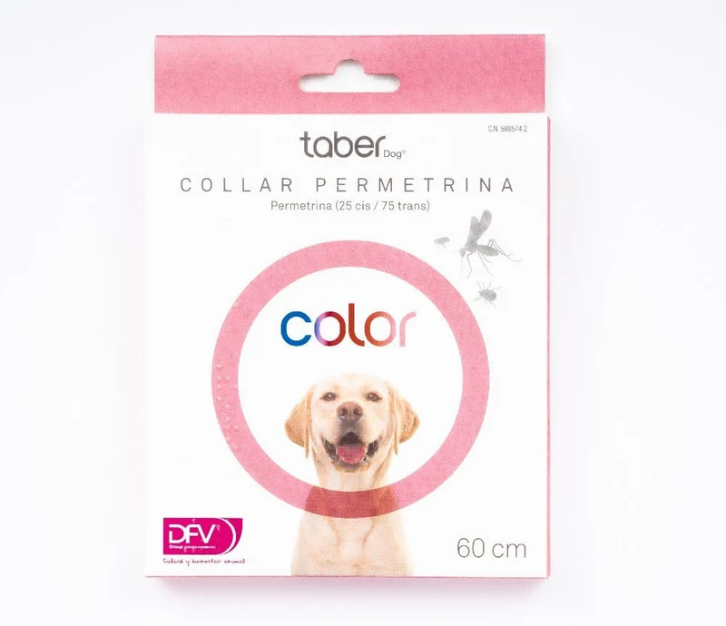 Taberdog Collar Con Permetrina 60 Cm Rosa