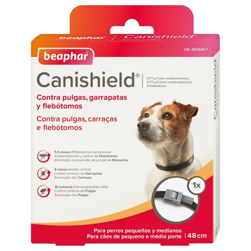 Beaphar Canishield Collar Antiparasitario Perro 48 cm 1 ud
