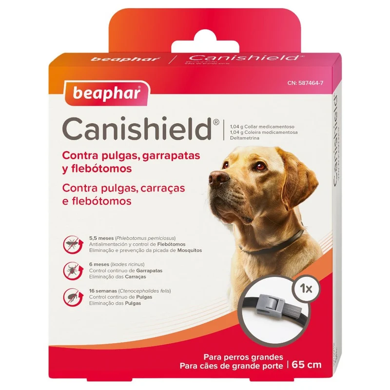 Beaphar Canishield Collar Antiparasitario Perro 65 cm 1 ud