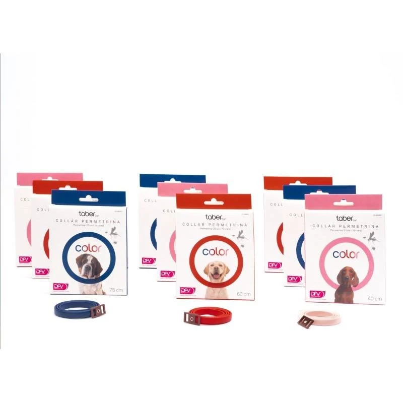 Taberdog Collar Con Permetrina 60 Cm Rojo