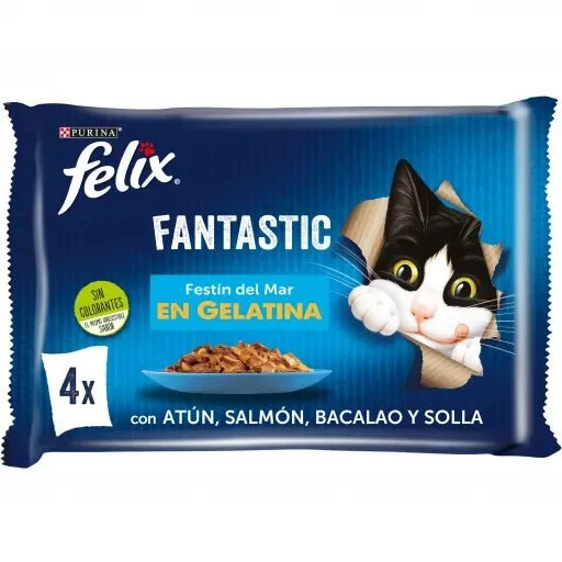 Purina Felix Fantastic Pescados 12x(4x85g)