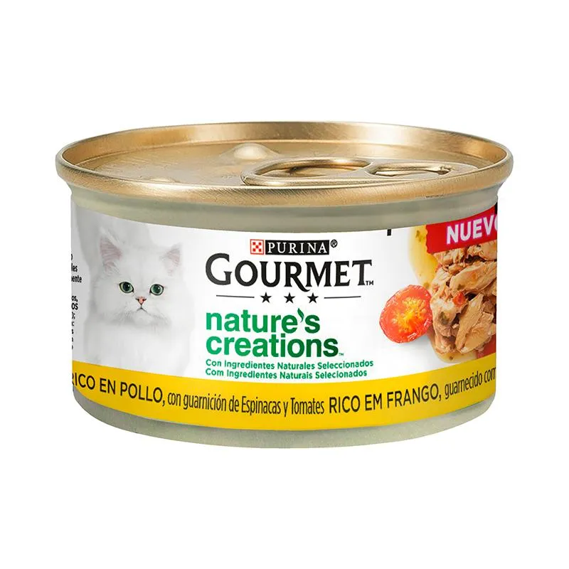 Purina Gourmet Nature'S Creation Pollo&Tomate&Espinaca 24x85 G