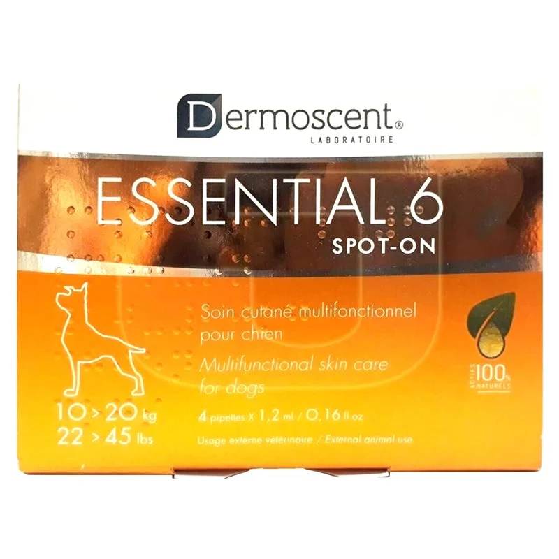 Dermoscent Essential 6 Tratamiento Spot-On Perros 4 pipetas