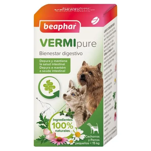 Beaphar Vermipure Comprimidos para Perros Pequeños 50 comprimidos