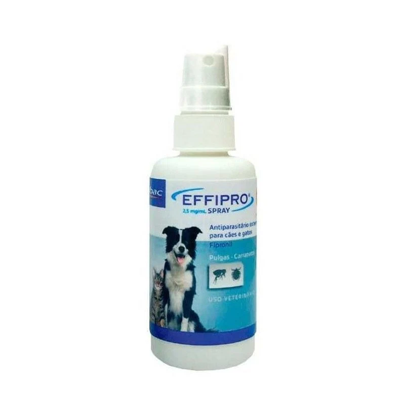 Virbac Effipro Spray antipulgas y garrapatas para perros y gatos 250 ml
