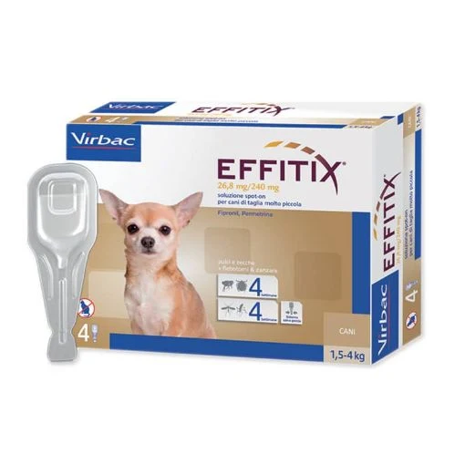 Virbac Effitix 1,5-4 Kg Xs 4 Pipetas