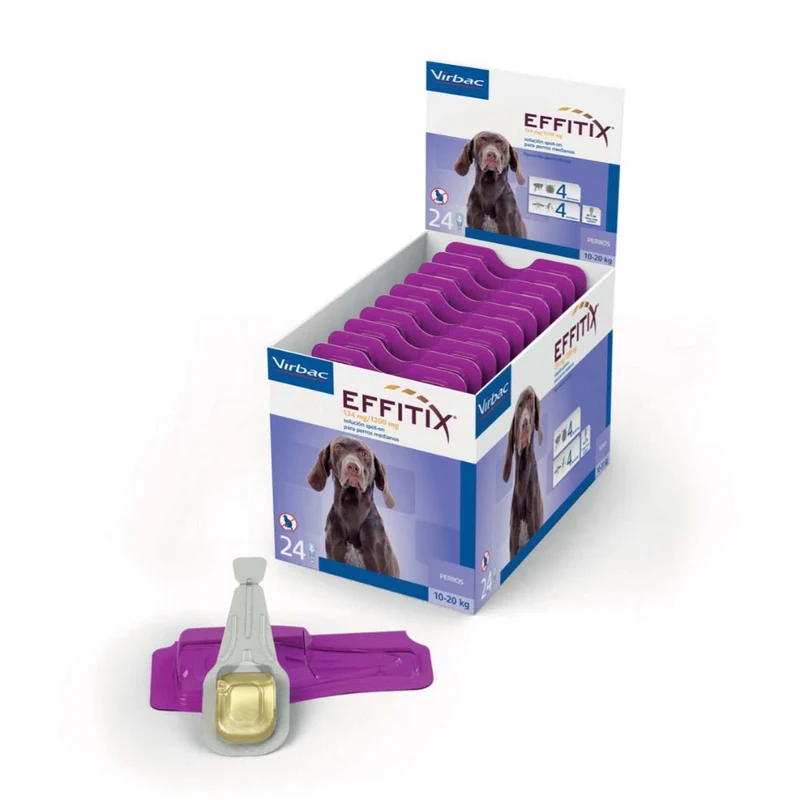 Virbac Effitix 10-20 Kg M 24 Pipetas