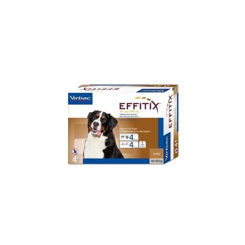 Virbac Effitix 40-60 Kg Xl 4 Pipetas