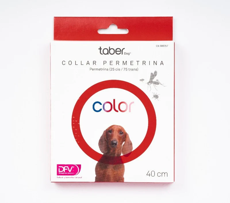 Taberdog Collar Con Permetrina 40 Cm Rojo