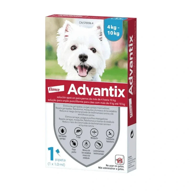 Elanco Advantix 4 - 10 Kg 1 Pipetas X 1 ml