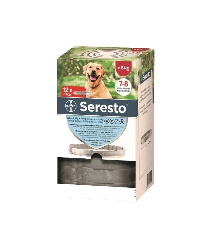 Seresto Perro Grande +8 Kg Clinico 12 Uds