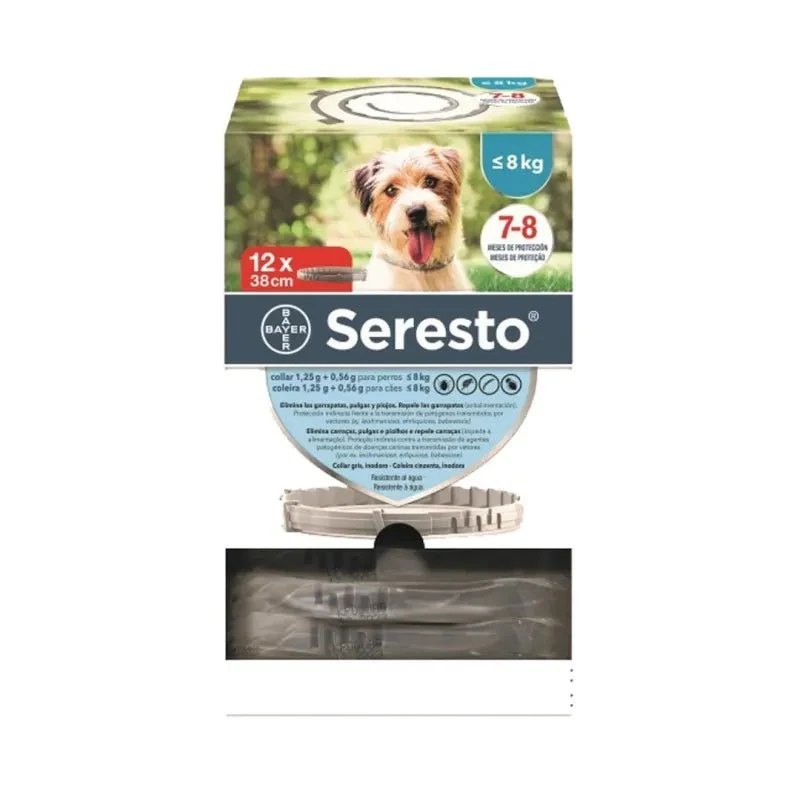Seresto Perro Pequeño -8 Kg Clinico 12 Uds