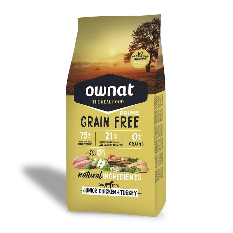 Ownat Dog Prime Grain Free Junior Chicken & Turkey