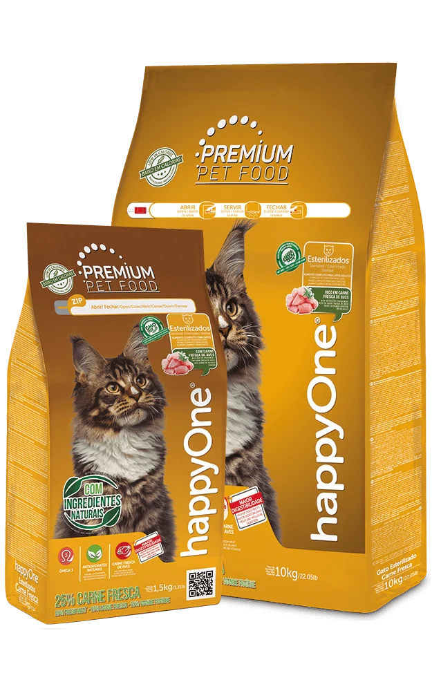 Happy One Premium Gato Esterilizado Carne Fresca