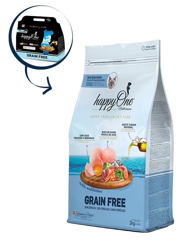 Happy One Mediterraneum Gato Esterilizado Carne Fresca